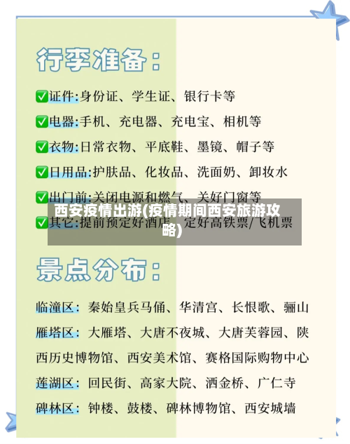 西安疫情出游(疫情期间西安旅游攻略)
