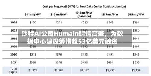 沙特AI公司Humain聘请高盛，为数据中心建设筹措超53亿美元融资-第2张图片