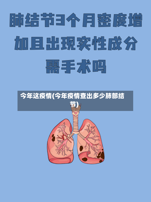 今年这疫情(今年疫情查出多少肺部结节)