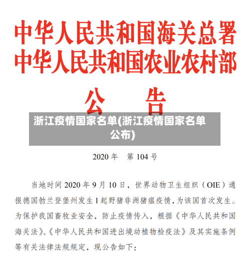 浙江疫情国家名单(浙江疫情国家名单公布)