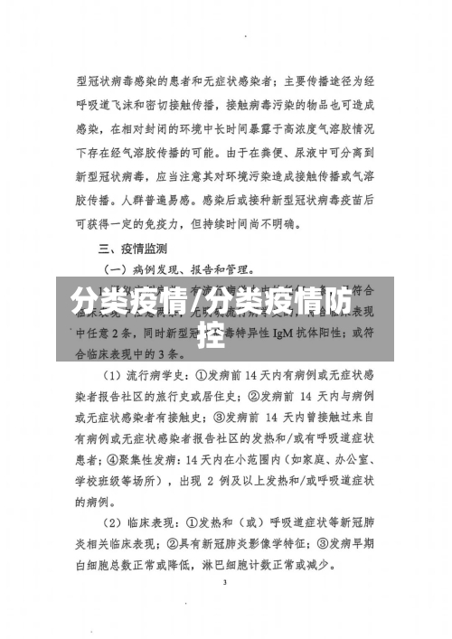 分类疫情/分类疫情防控-第2张图片