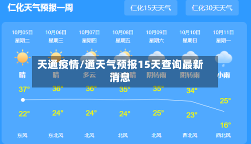 天通疫情/通天气预报15天查询最新消息