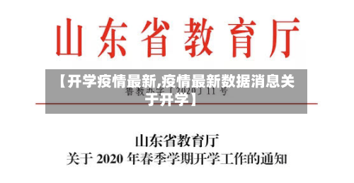 【开学疫情最新,疫情最新数据消息关于开学】