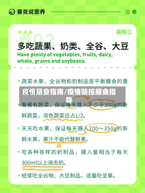 疫情膳食指南/疫情防控膳食指导
