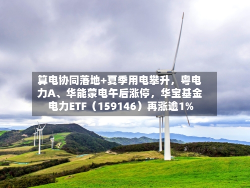 算电协同落地+夏季用电攀升，粤电力A、华能蒙电午后涨停，华宝基金电力ETF（159146）再涨逾1%