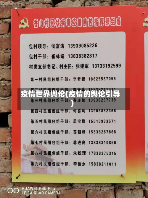 疫情世界舆论(疫情的舆论引导)