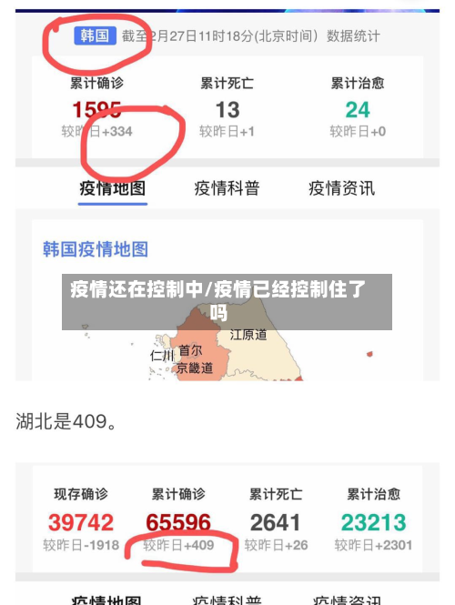 疫情还在控制中/疫情已经控制住了吗